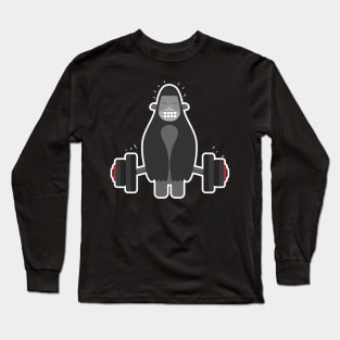 Gorilla Lifting Fitness Workout Squat Long Sleeve T-Shirt